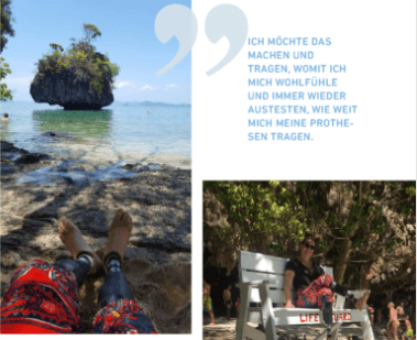 Beinprothesen Strand