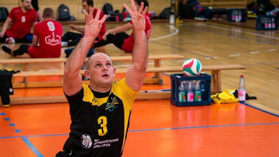 Sitzvolleyball Unterschenkelprothese